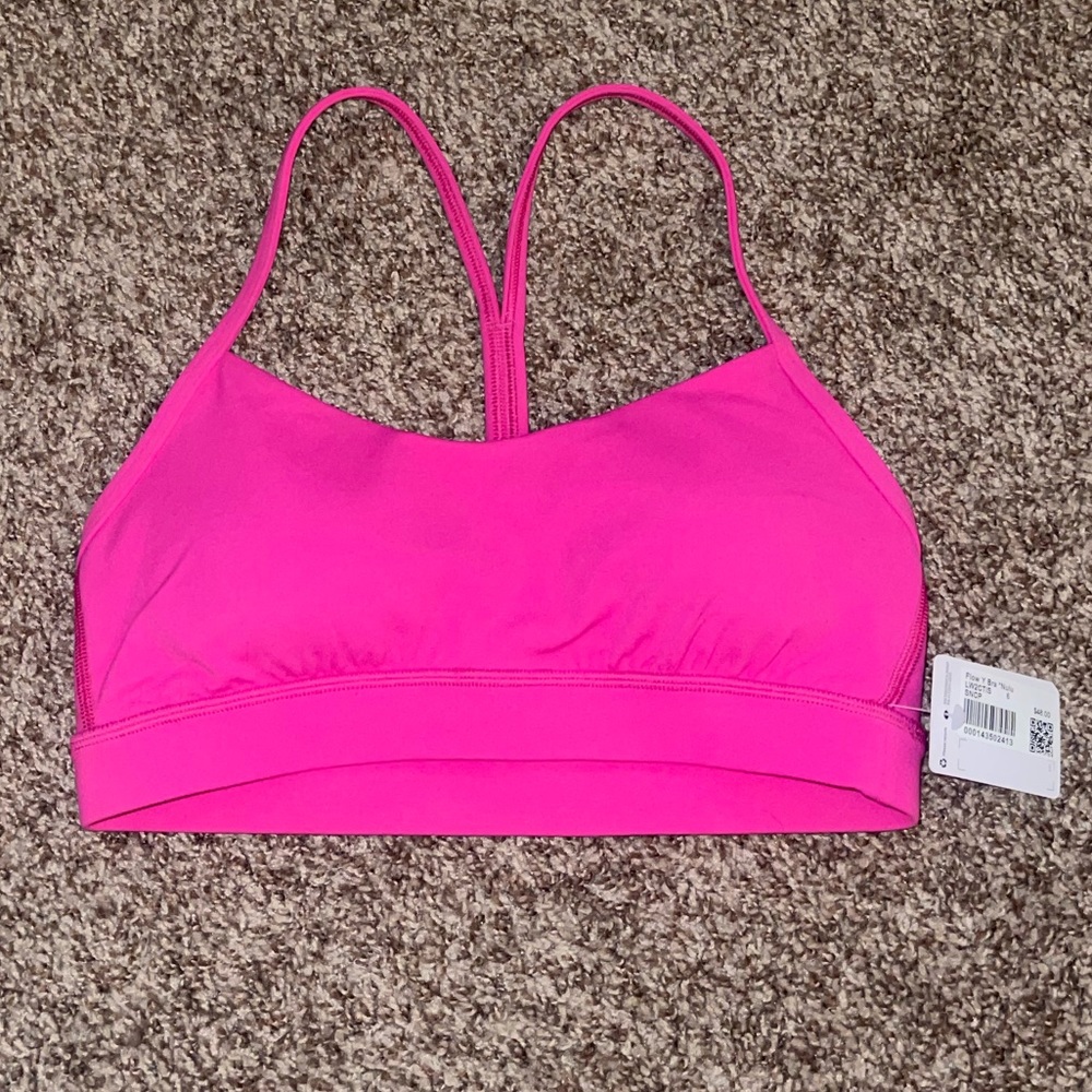 Lululemon Flow Y Bra *Nulu Sonic Pink